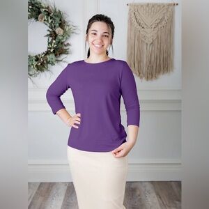 NUGGLES Violet 3/4 Tee